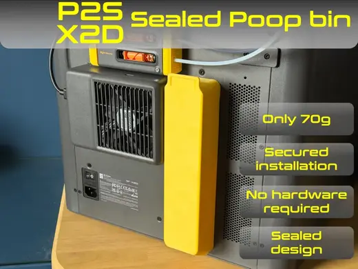 Bambu Lab X2D Sealed Poop Bin