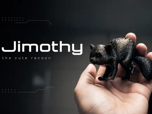 Cute Jimothy Raccoon