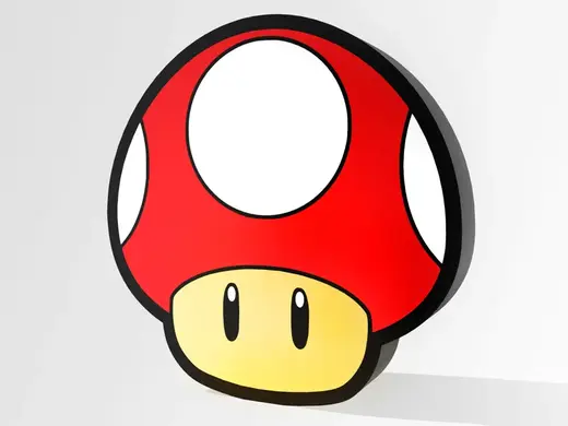 Mario Mushroom LightBox LED Lamp