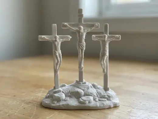 Crucifixion Scene Sculpture