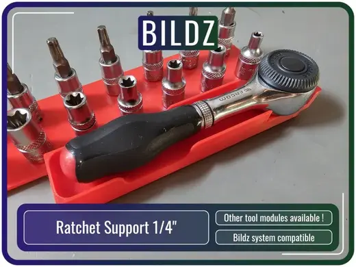 Support de clé a cliquer 1/4" - Système Bildz