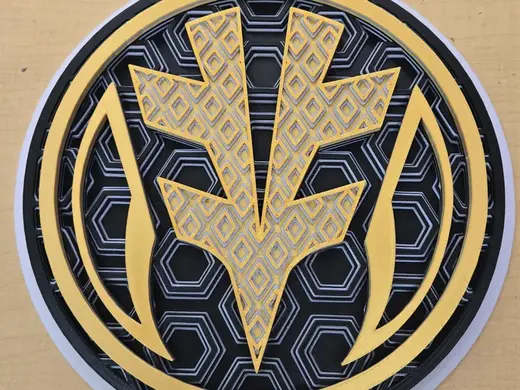 White Ranger Coin Dimensional Mosaic