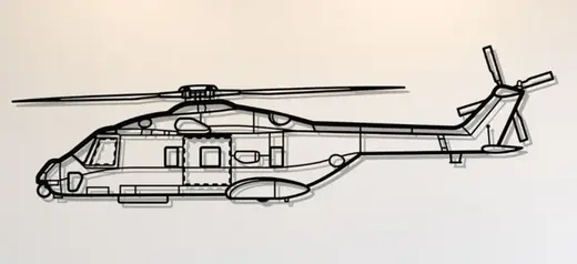 NH-90 NFH Helicopter Wall Art