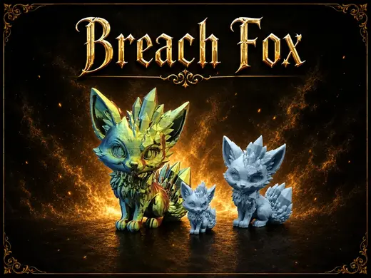 Crystal Fox from Breach – Fantasy Miniature