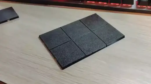 warhammer 40x40mm base with magnets 4x4x3mm