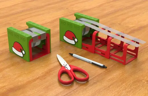 Santa's little helper tape dispenser