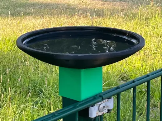 Trinkschale Zaun 51mm x 51mm Pfosten Tiere