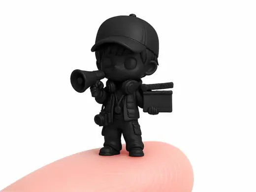 Chibi Film Director 30mm – Movie Maker Mini Figure