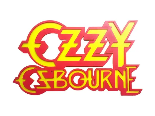 Ozzy Osbourne Logo Heavy Metal 2D Wall Art
