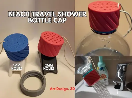 Beach Travel Shower Bottle Cap