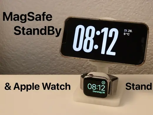 Horizontal Magsafe iPhone & AppleWatch Stand