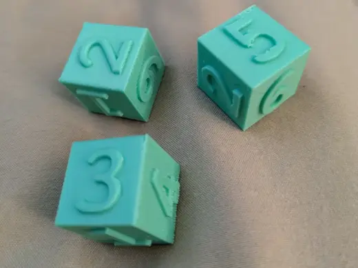 dice - easy to read