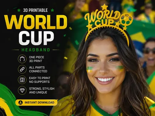 World Cup Headband STL