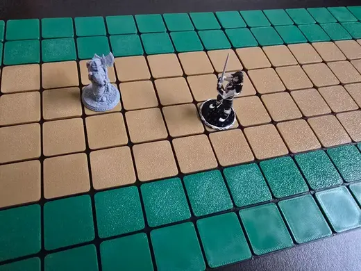 Modular Magnetic Hot-Swappable DnD Tile Grid