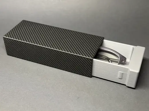 Sliding Eyeglasses Storage Case | Textured