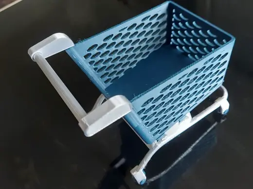 3D Printed Mini Shopping Cart Toy