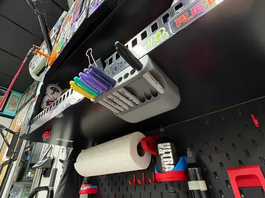 Magnetic Pen Holder (Angled For Under Mount)