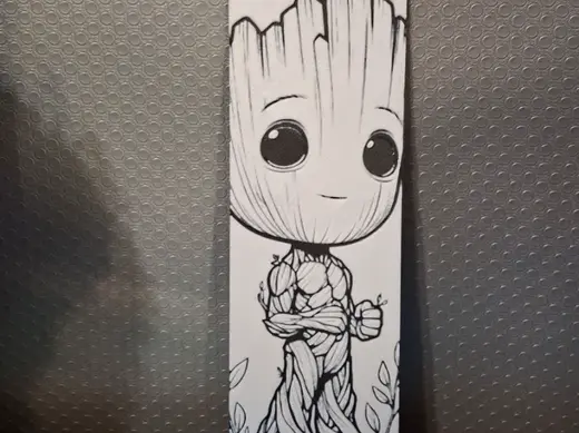 Cute Groot Bookmark – Tree Guardian for Your Books
