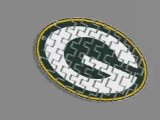 Green Bay Packers flexi keychain