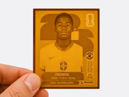 Figurita 3D de Endrick (Album Panini 2026)