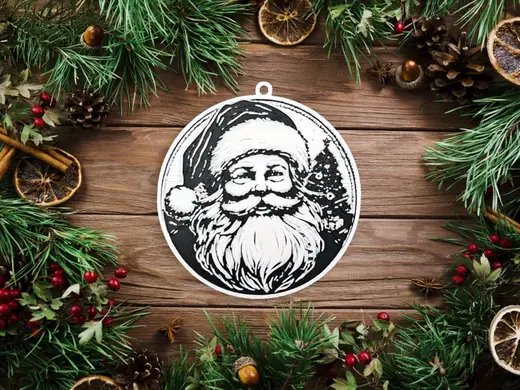 Christmas tree bauble ornament