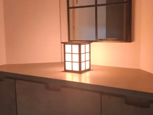 Minimalistische eingelassene Lampe
