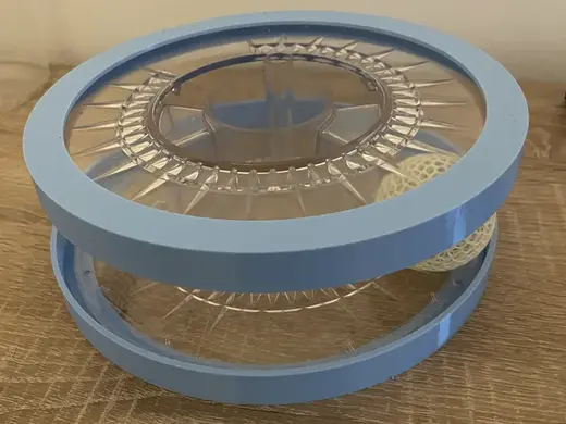 Recycled Spool / Toy with ball for Cats and Dogs