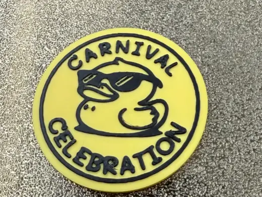 CARNIVAL CELEBRATION DUCK COIN FOR HIDING