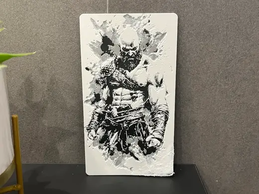 Kratos wall art, God of War