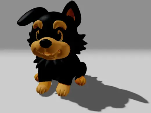Kleiner Hund sitzend