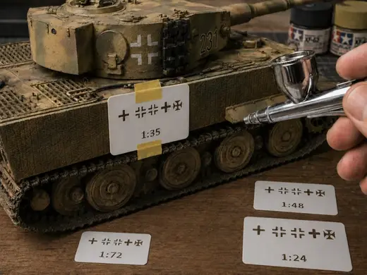 WWII German Vehicle Marking Stencils for painting