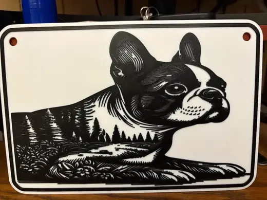 frenchie landscape