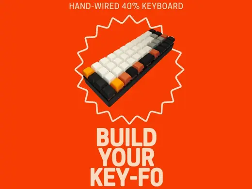 KEY-F0: Hand-Wired 40% Ortholinear Keyboard