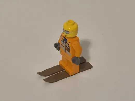 klemmbaustein Ski Legö minifigure