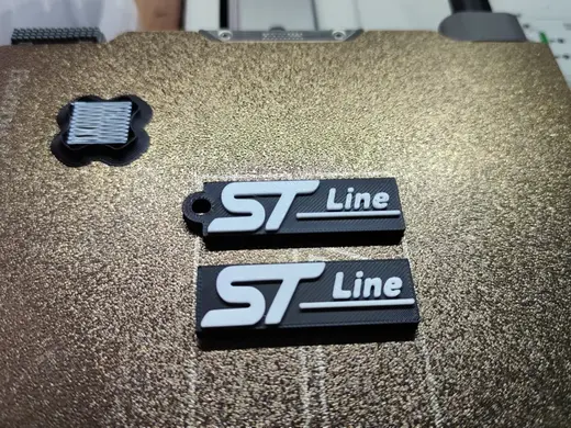 Llavero y logo ST LINE / Keychain key ring