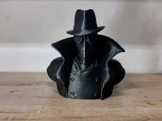 spiderman noir figura torso estatuilla pisapapeles