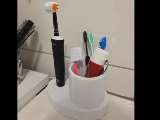 Oral-B Toothbrush Charger Stand with Brush Cup