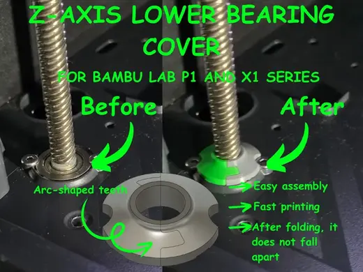 Z-axis lower bearing cover X1C / X2D / P1S / P2S