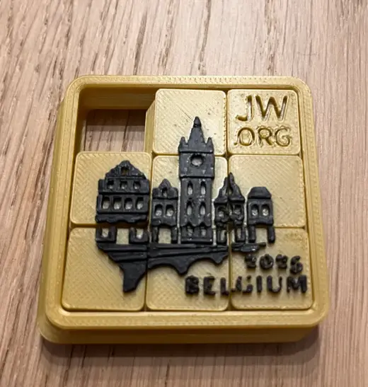 Sliding puzzle 3x3 JW Special Convention Belgium