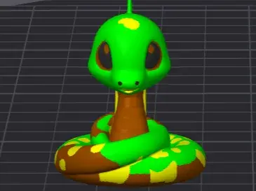 Year of the Snake - Cute printmon snake