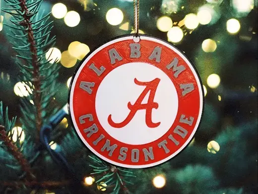 Alabama Crimson Tide Christmas Ornament