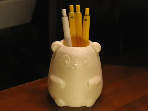 可爱熊猫笔筒柒