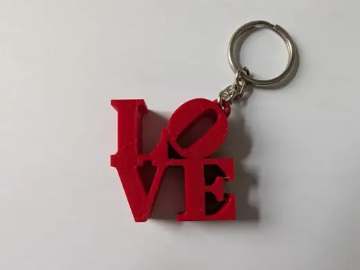 LOVE (Robert Indiana) Keyring
