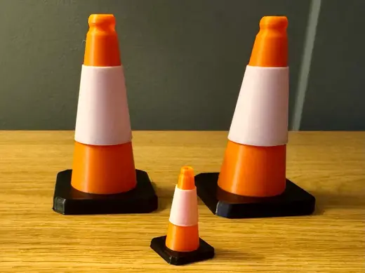 UK Traffic Cone (1:12 & 1:25 Scale)