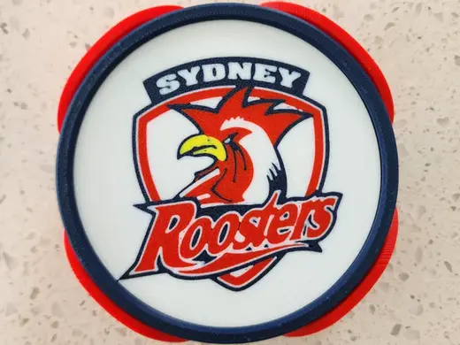 NRL Roosters Coasters (Fits Footy Field Tray)