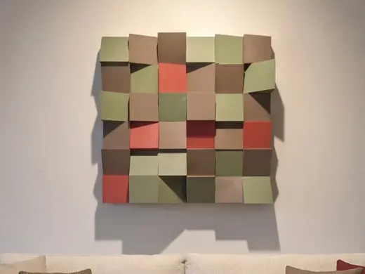 Modern Geometric Voxel Wall Art – Pixel Art