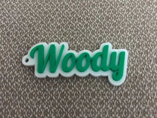 Woody name keychain
