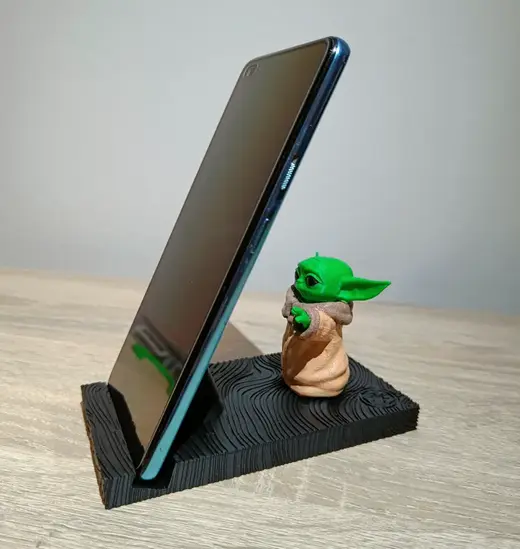 Baby Yoda phone stand - Beskar Edition