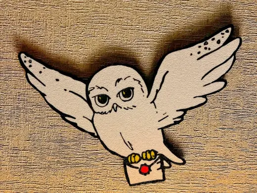 Hedwig hueforge wall art