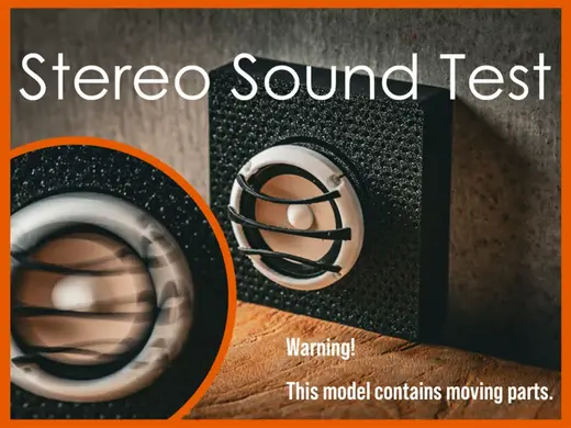Stereo Sound Test - a speaker vibration toy